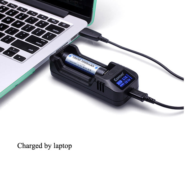 KeepPower L1 LCD Display Intelligent 26650/18650/16340 Battery Charger