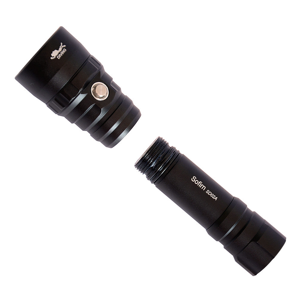 Sofirn SD02A XPL 3000K Professional Diving Flashlight 18650 Powerful Dive Light Underwater Searchlight