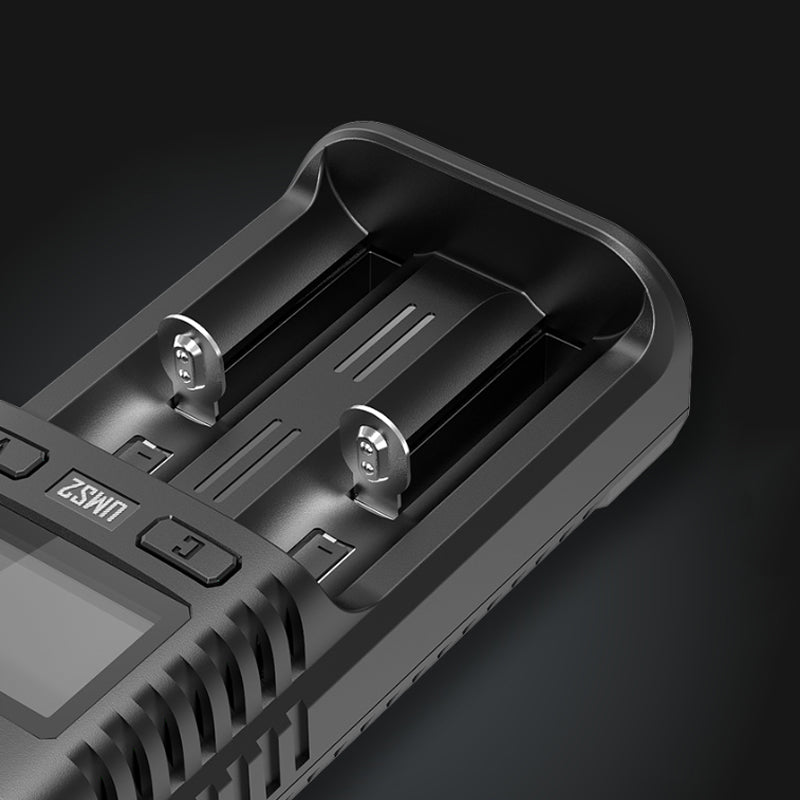 NITECORE UMS2 USB Battery Charger LCD Screen Smart Charger For 26650 18650 21700 16340 18350