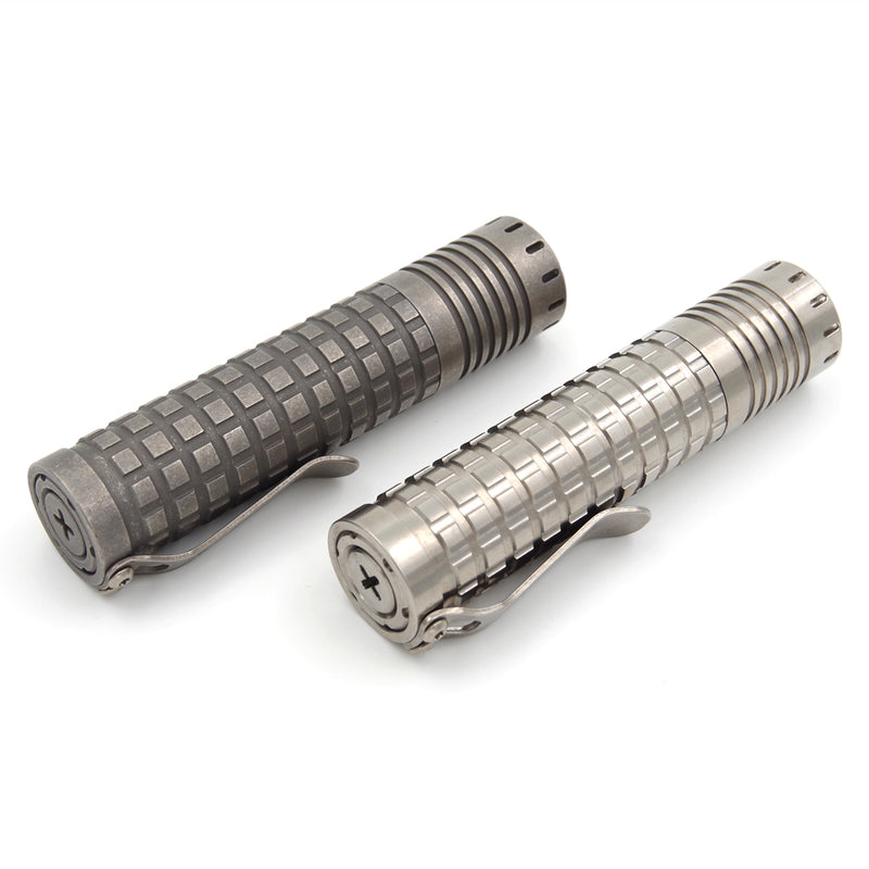 ReyLight TI DAWN V2 XPL HI/NICIA 3000LM Titanium LED Flashlight 18650 EDC Flashlight