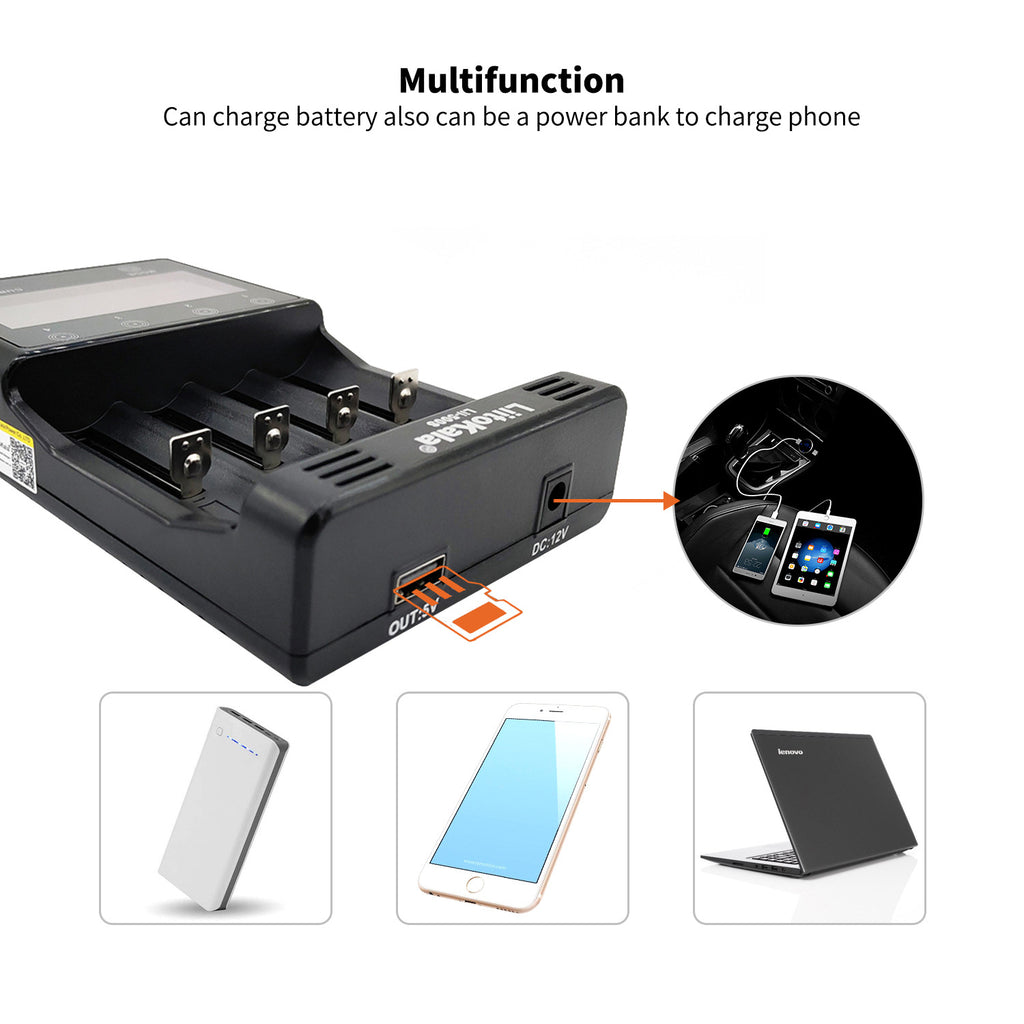 LiitoKala lii-500S LCD Screen Display Smartest Lithium And NiMH Battery Charger 18650 26650