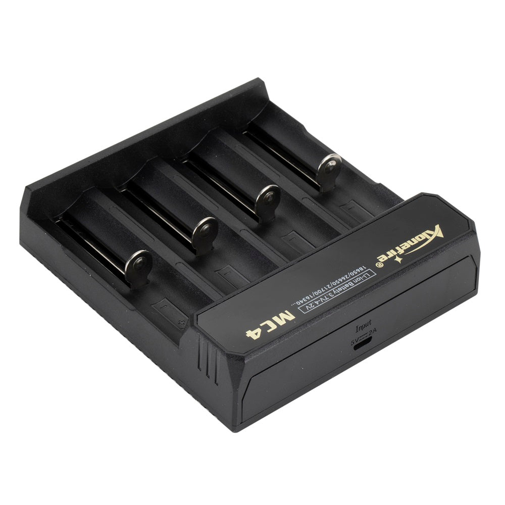Alonefire® 3.7V 4 Slot Universal Intelligent Battery Charger with short circuit protection For Li-ion Battery 18650 26650 14500