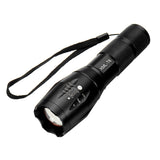 XANES A100  T6 800Lumens 5Modes Brightness Zoomable Tactical LED Flashlight Suit + Charger + Battery Charger