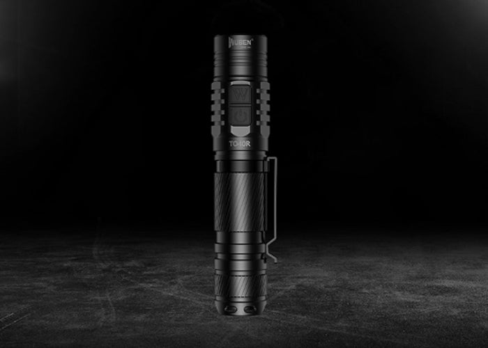 Wuben TO40R XP-L2 1200LM 5Modes Dual Switch USB Rechargeable Brightness LED Flashlight 18650