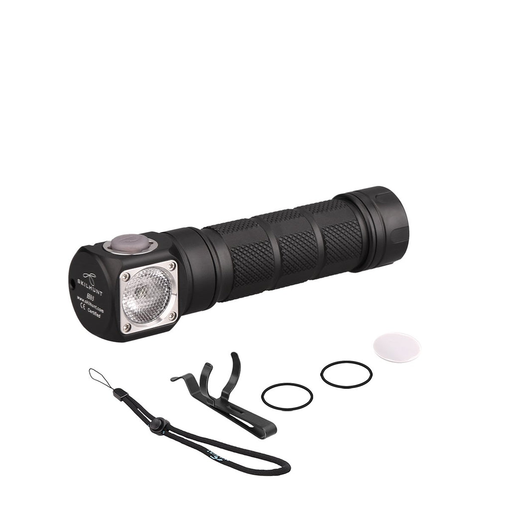 SKILHUNT H03 SE L2 1200LM TIR Lens 2 in1 Magnetic Headlamp L-shape LED Flashlight