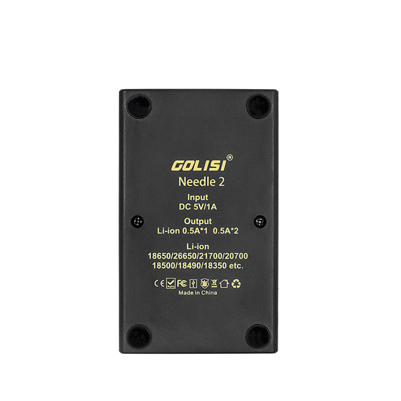Golisi Needle 2 LED Indi USB Port Smart Lite Battery Charger For Li-ion Battery 2Slots