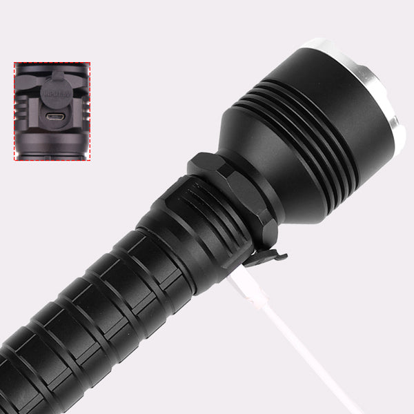 XANES® P515-2 XHP 70 Flashlight 5 Modes Waterproof USB Chargeable Zoomable Work Lamp Camping Hunting Torch Light