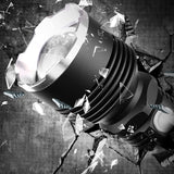 XANES® P515-2 XHP 70 Flashlight 5 Modes Waterproof USB Chargeable Zoomable Work Lamp Camping Hunting Torch Light