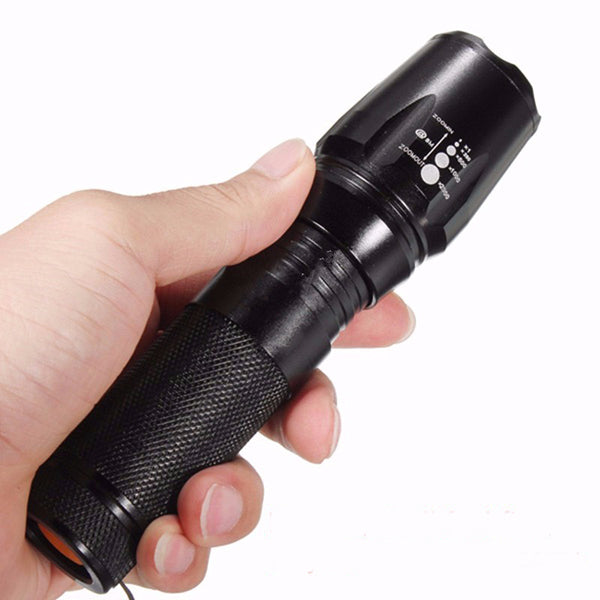 Elfeland  T6 1800LM 5 Modes Zoomable LED Flashlight 26650/18650