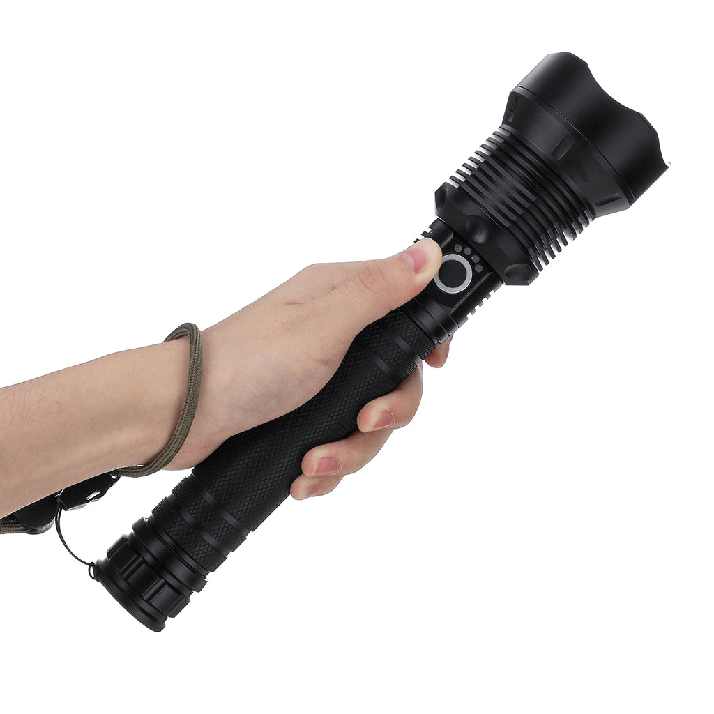 XANES P50 70W Flashlight 5 Modes EU/UK/US Plug Charging 5 Modes Torch Light Hunting Camping Work Lamp