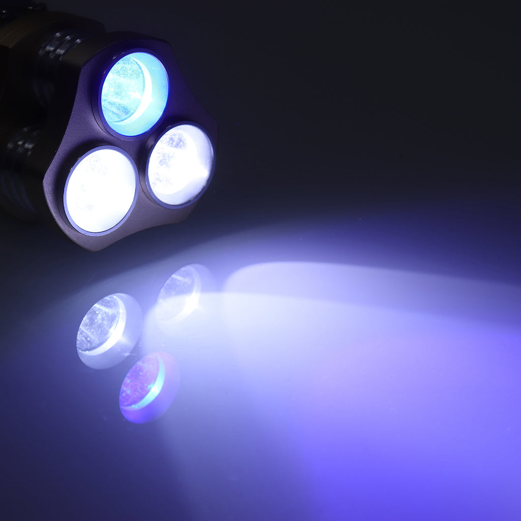 US Plug + 3x T6 Portable 18650 LED Flashlight Rechargeable Tactical ç