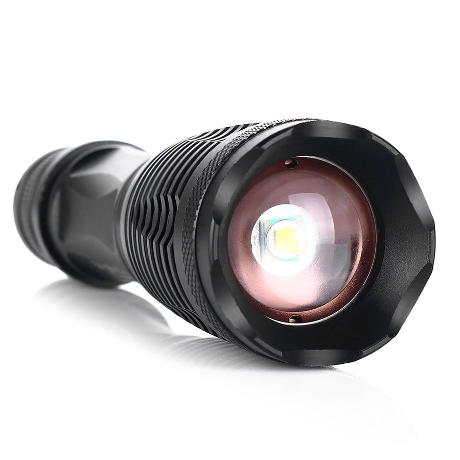 Alonefire E007 XP-L V6 LED 5 Modes Zoomable LED Flashlight AAA 18650 Rechargeable Battery