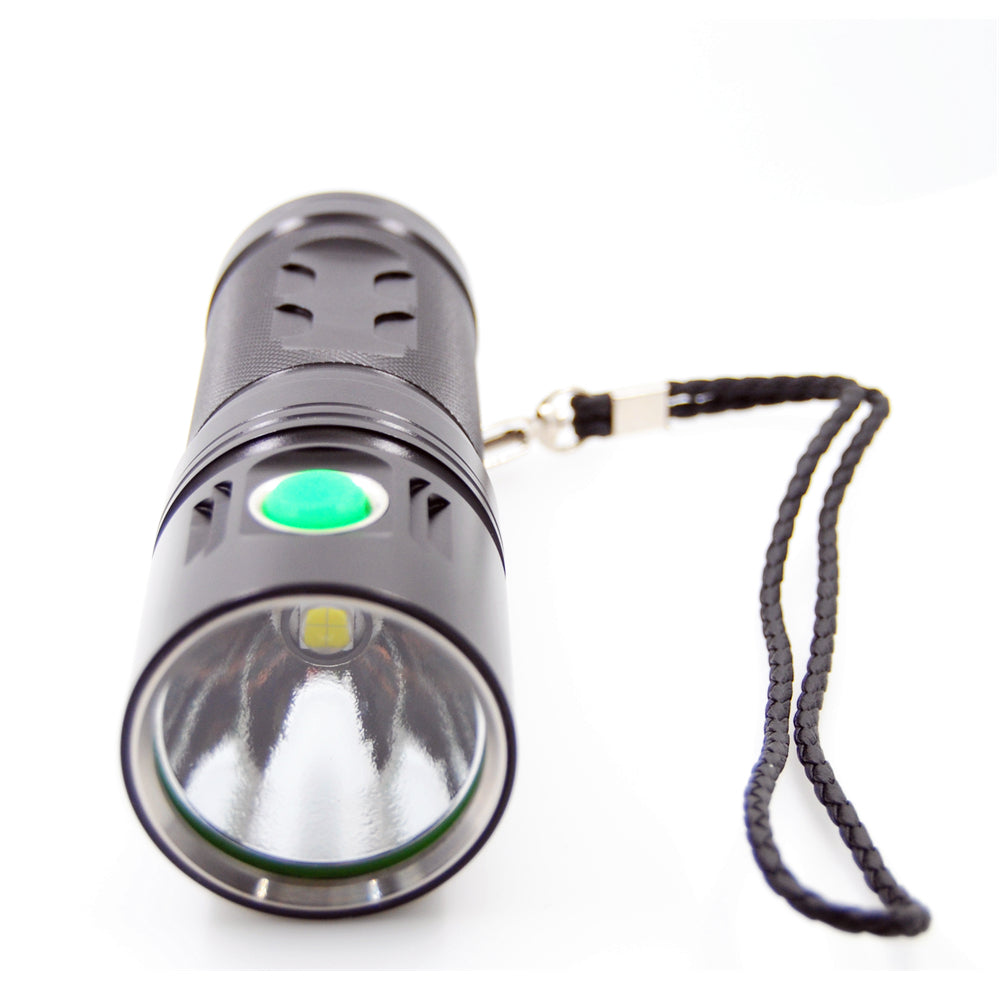 SHUOLIDE 1300C XHP70 3500Lumens 4Modes Dimming USB Rechargeable Portable LED Flashlight 18650