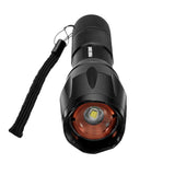 XANES A100  T6 800Lumens 5Modes Brightness Zoomable Tactical LED Flashlight Suit + Charger + Battery Charger