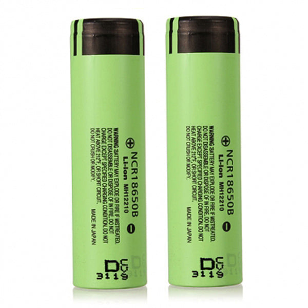 2pcs NCR18650B 3400mAH 3.7 V Unprotected Rechargeable Li-ion Battery