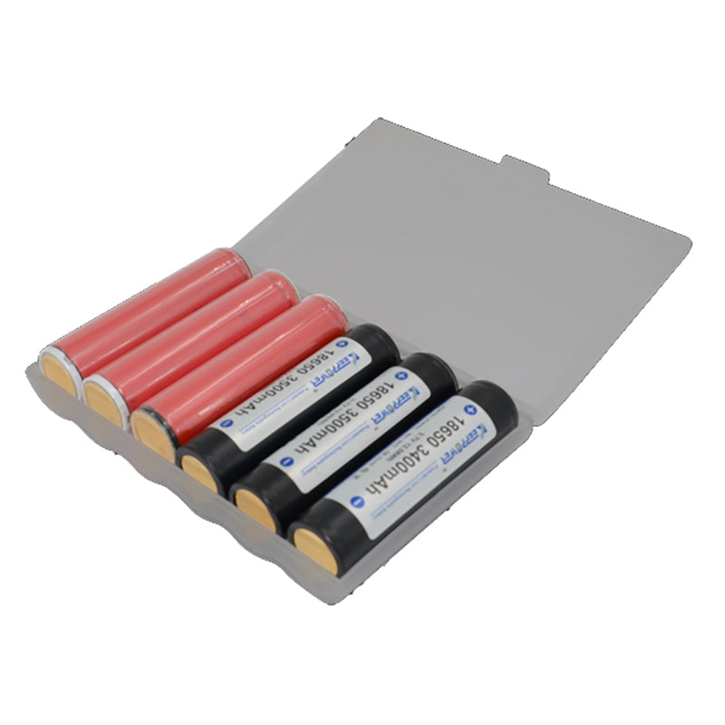 1Pcs M6 Extended Version Battery Case Battery Storage Box Battery Holder for 6x Protected 18650 Batteries