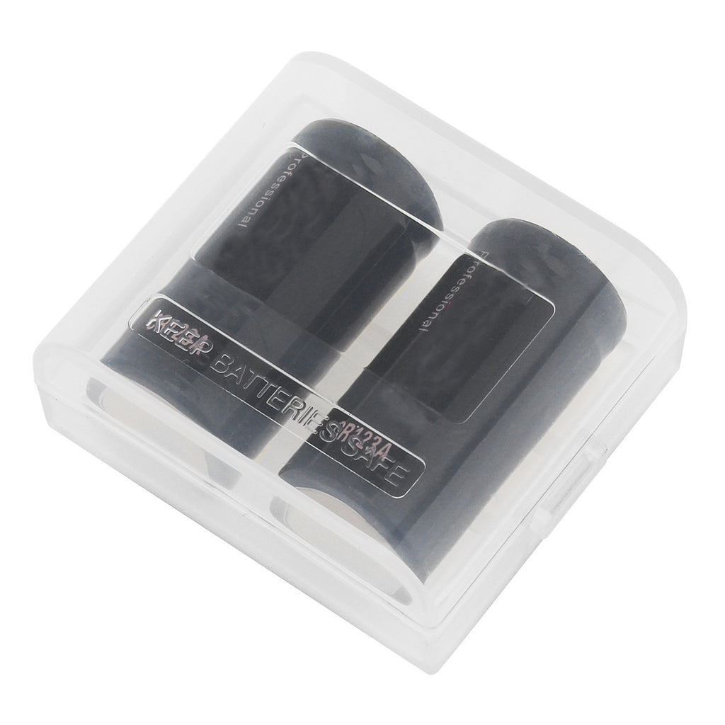 2Pcs Soshine 3V 1600mAh CR123A Lithium Li-ion Battery With Battery Box Case