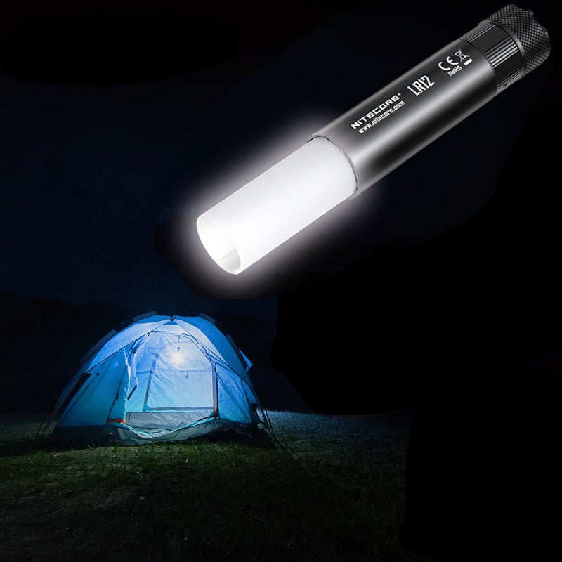 2 in1 Nitecore LR12 XP-L HD V6 1000LM 5Mode Shrink&Stretch Adjustable as LED Flashlight + Camping Lamp