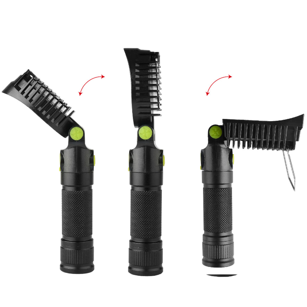Round Shape XANES 190A 12x COB 4Colors 4Modes 180° Adjustable Head Magnetic Tail USB LED Flashlight