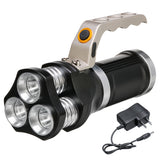 Handheld Spotlight 3000LM 18650 AC Rechargeable LED Flashlight