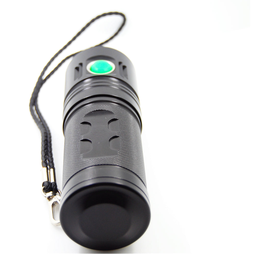 SHUOLIDE 1300C XHP70 3500Lumens 4Modes Dimming USB Rechargeable Portable LED Flashlight 18650