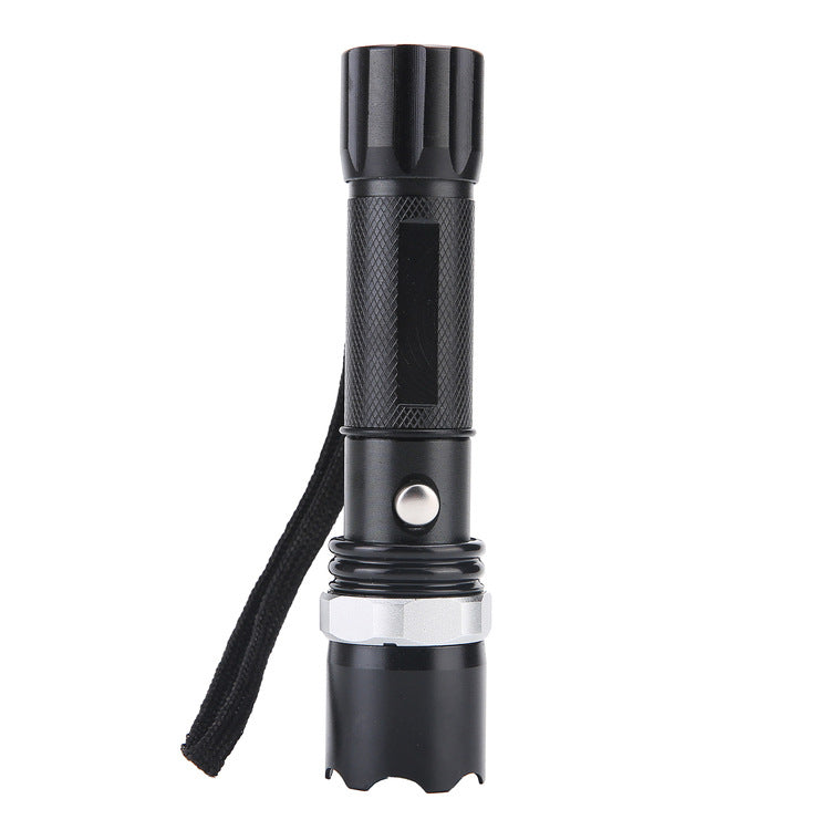 XANES 808 350Lumens Brightness Long-rang Research Zoomable LED Flashlight Suit with 18650+Charger+Car Charger