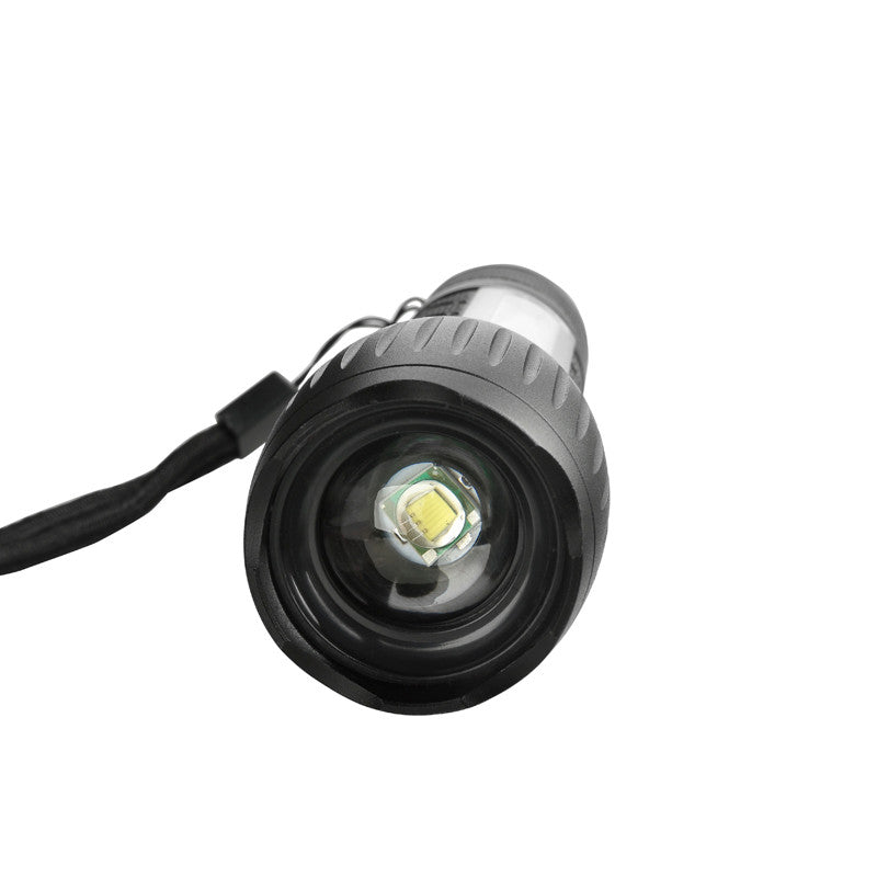 XANES 104 T6 1000LM 6Modes 2Light Color Zoomable Brightness Magnetic Tail Tactical LED Flashlight