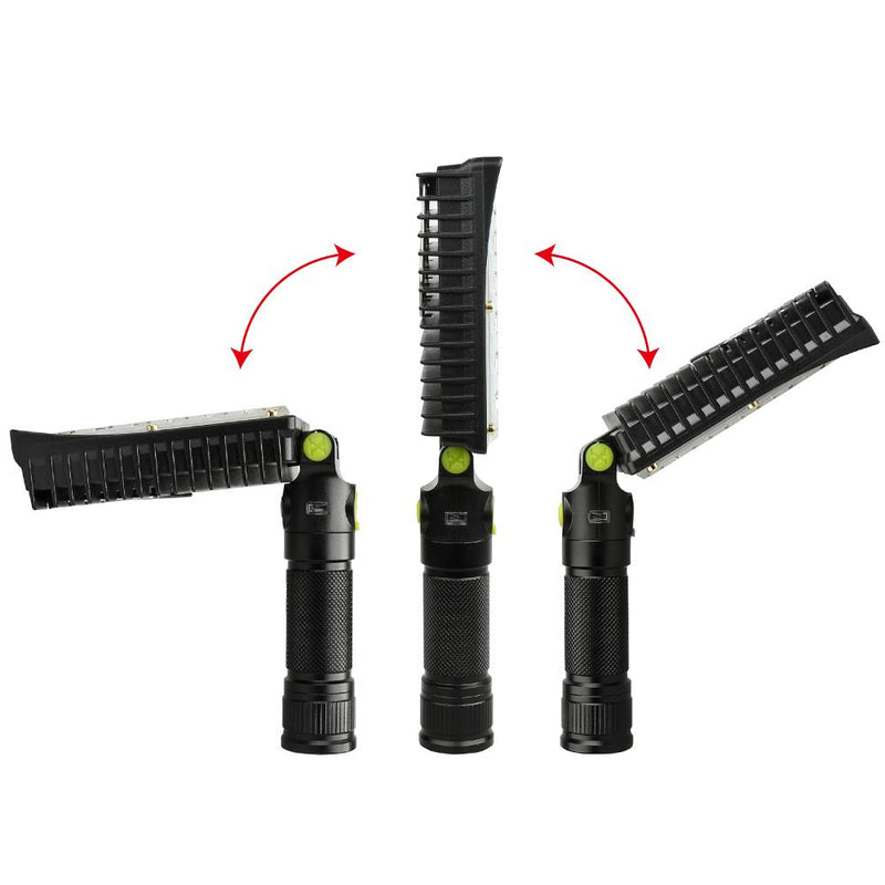 XANES 190C 24x COB 3Colors 4Modes  90° Adjustable Head Magnetic Tail USB Rechargeable LED Flashlight