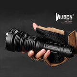 Wuben T102 XHP70 N4 3200LM 6Modes Rechargeable Tactical LED Flashlight 400M