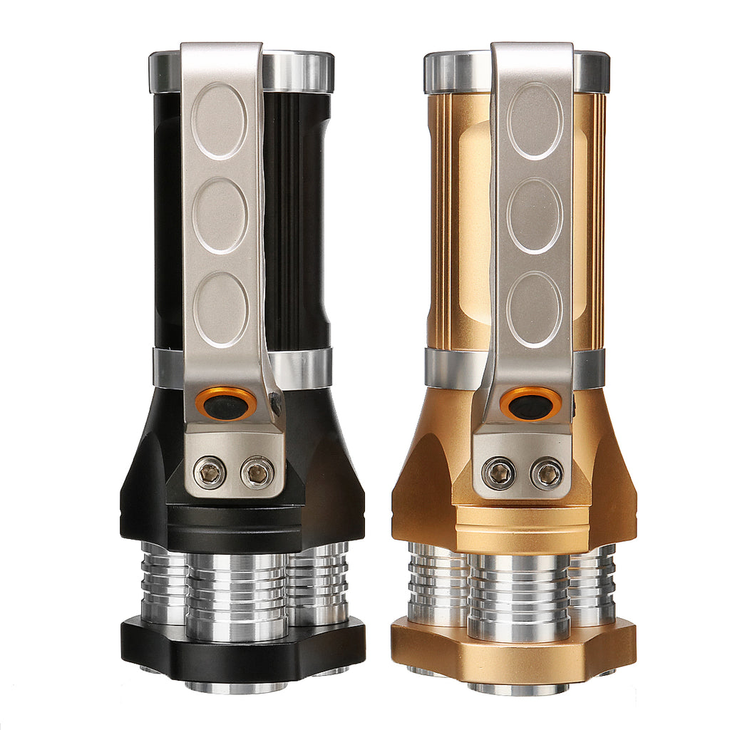 Handheld Spotlight 3000LM 18650 AC Rechargeable LED Flashlight