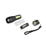 XANES 104 T6 1000LM 6Modes 2Light Color Zoomable Brightness Magnetic Tail Tactical LED Flashlight
