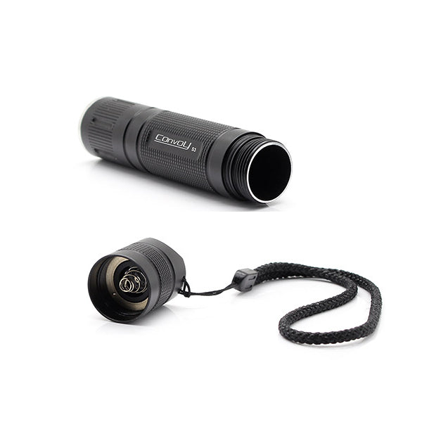 Convoy S3 7135*8 XM-L2 U2 1A / T6 4C 3/5Modes EDC LED Flashlight 18650