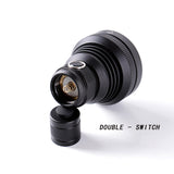 AMUTORCH TC500 XHP50/XHP70 3800Lumens 30W Dual Switch Brightness Powerful LED Flashlight 18650