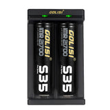 Golisi Needle 2 LED Indi USB Port Smart Lite Battery Charger For Li-ion Battery 2Slots