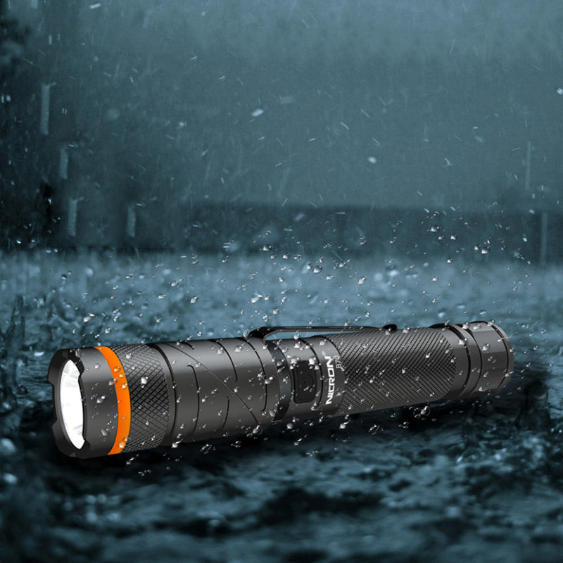 NICRON B70 800lm Flashlight Magnet 90° Waterproof 4 Modes Zoomable LED Work Lamp Camping Hunting Emergency Lantern
