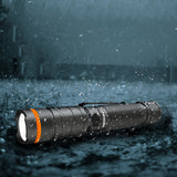NICRON B70 800lm Flashlight Magnet 90° Waterproof 4 Modes Zoomable LED Work Lamp Camping Hunting Emergency Lantern