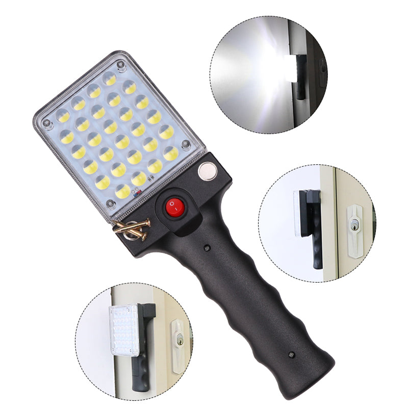 XANES® 869 LED Flashlight Magnet 90° Free Adjustable USB Charging Work Lamp Camping Hunting Portable Torch Light With Hook Up