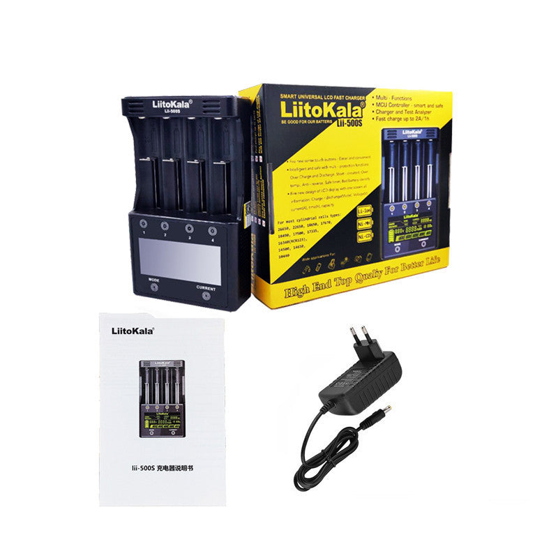 LiitoKala lii-500S LCD Screen Display Smartest Lithium And NiMH Battery Charger 18650 26650