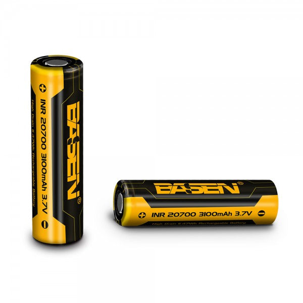 BASEN 1 Pcs 20700 Battery 3100mAh 30A Rechargeable Li-ion Battery For Camping Hunting Cycling