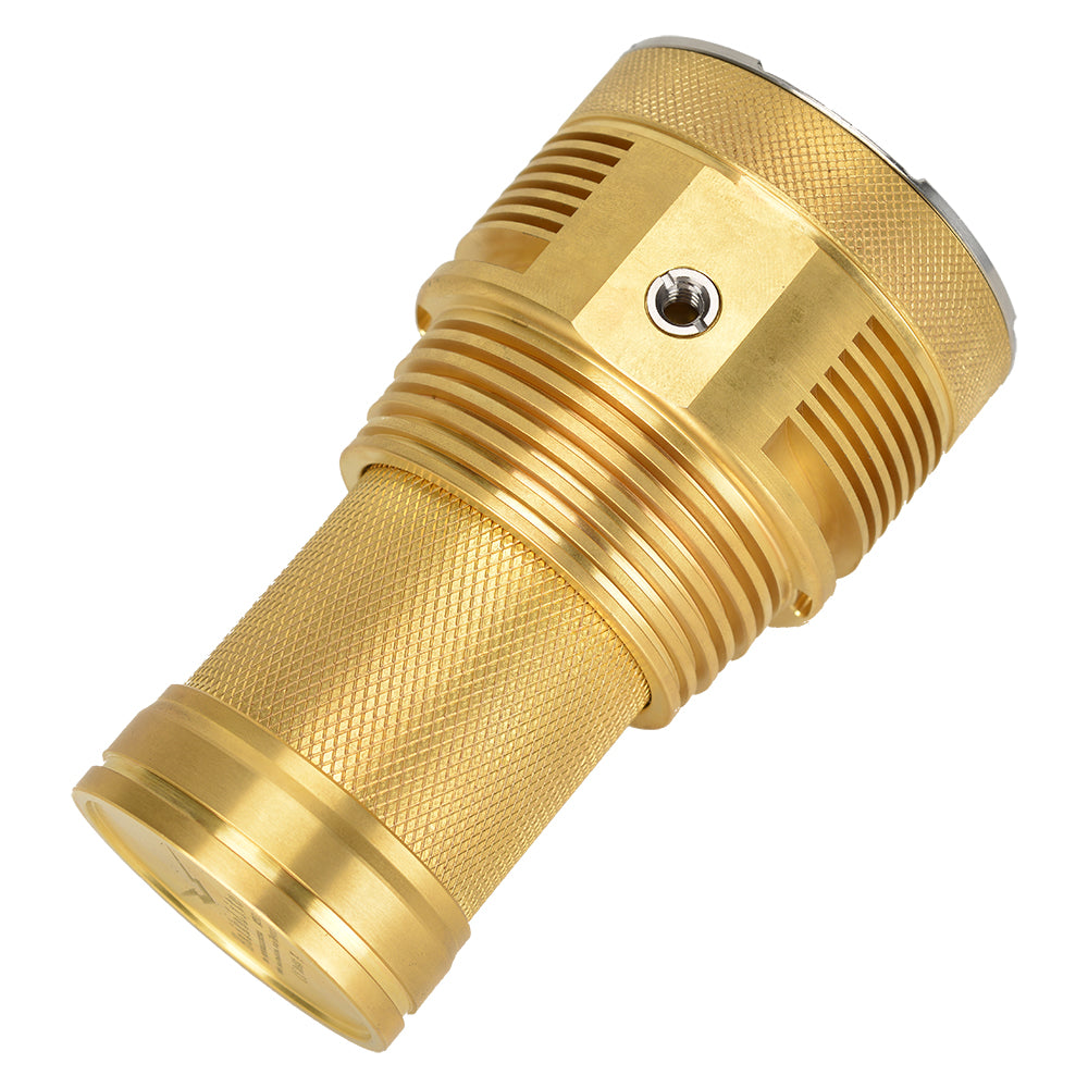 Haikelite MT03 Pure brass XHP70.2 21000Lumens Flashlight Pure brass case Limited Edition