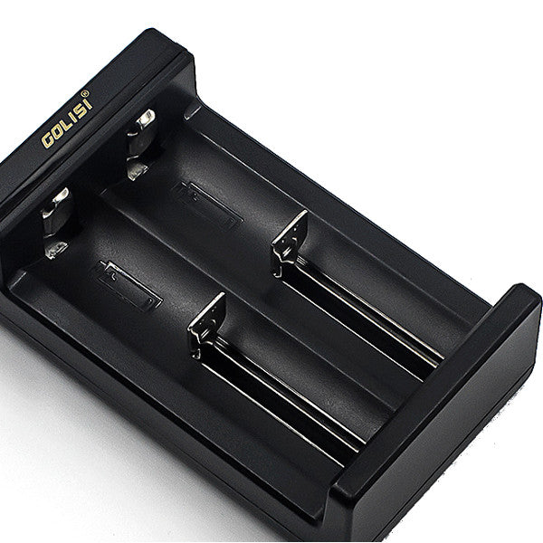 Golisi Needle 2 LED Indi USB Port Smart Lite Battery Charger For Li-ion Battery 2Slots