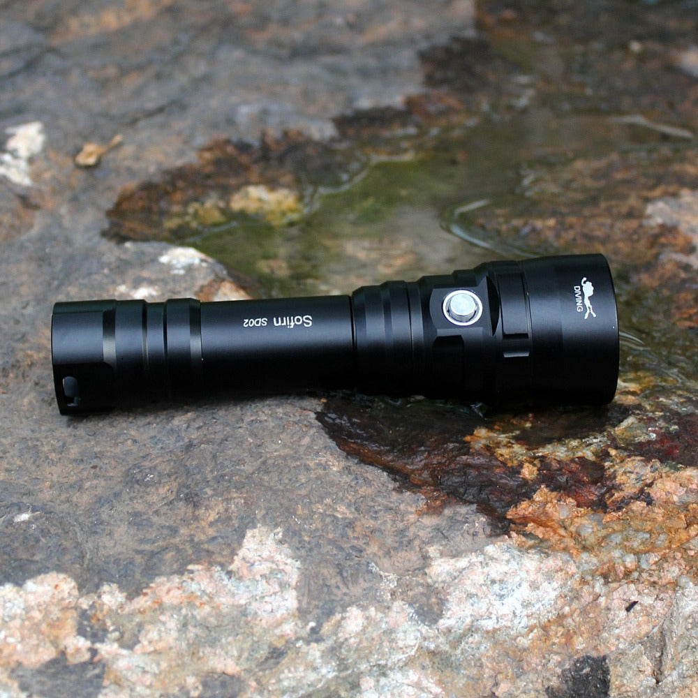 Sofirn SD02 XPL 1050lm Professional Diving Flashlight 18650 Powerful Dive Light  Underwater Spotlight Flashlight