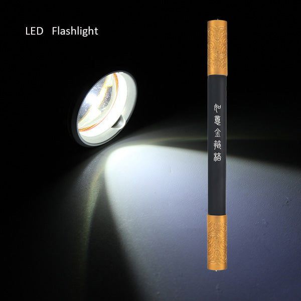T6 2000LM 3Modes Golden Cudgel Zoomable LED Flashlight 18650