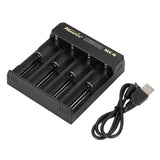Alonefire® 3.7V 4 Slot Universal Intelligent Battery Charger with short circuit protection For Li-ion Battery 18650 26650 14500