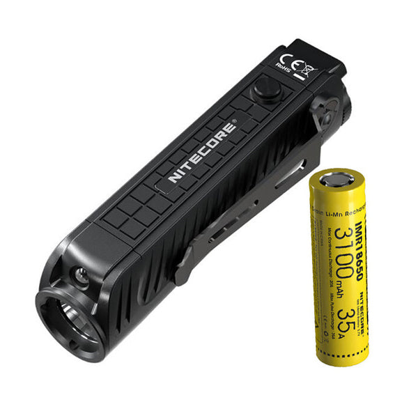NITECORE P18 1800 Lumen Compact Flashlight with Silent Tactical Switch and Auxiliary Red LED