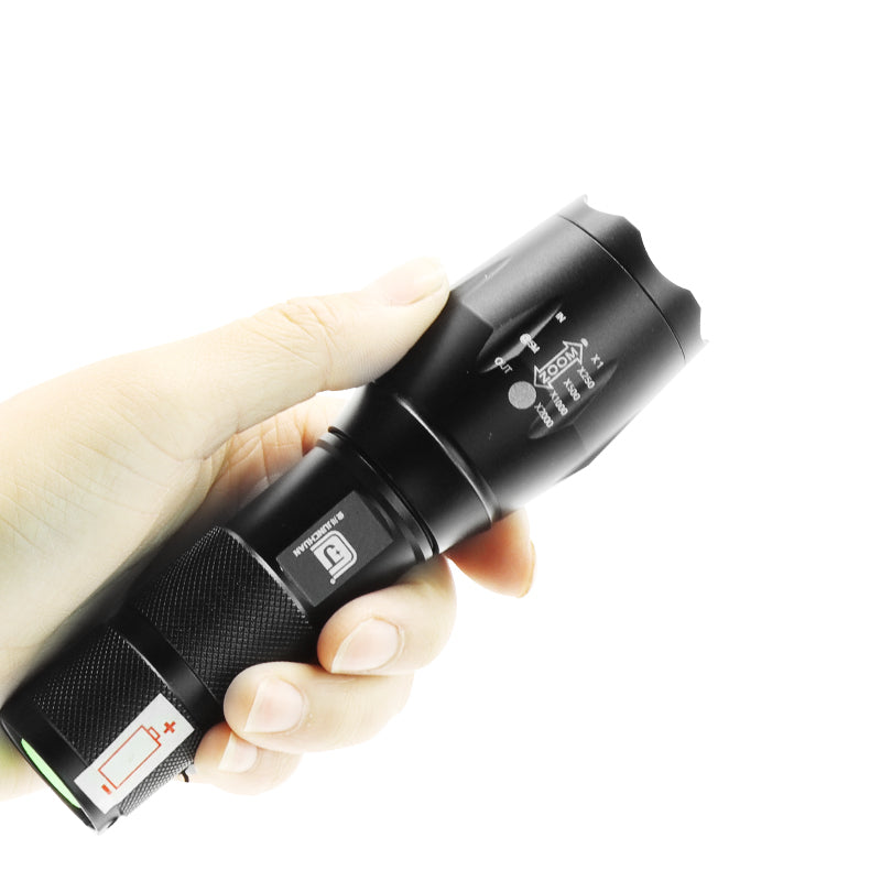 2 in1 XANES UV05 2xT6 LEDs Purple+White Light Zoomable UV Flashlight Scorpion Insect Detection Pen