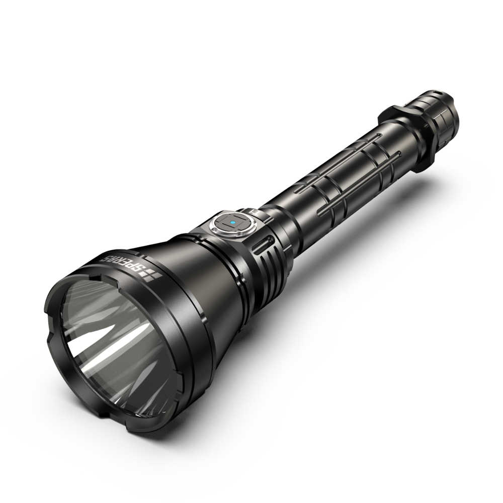 SPERAS T1 OSRAM 1200 Lumen 1300M Rechargeable LED Flashlight Outdoor IPX8 Waterproof 18650 Flashlight CR123A Flashlight