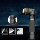 NICRON B70 800lm Flashlight Magnet 90° Waterproof 4 Modes Zoomable LED Work Lamp Camping Hunting Emergency Lantern