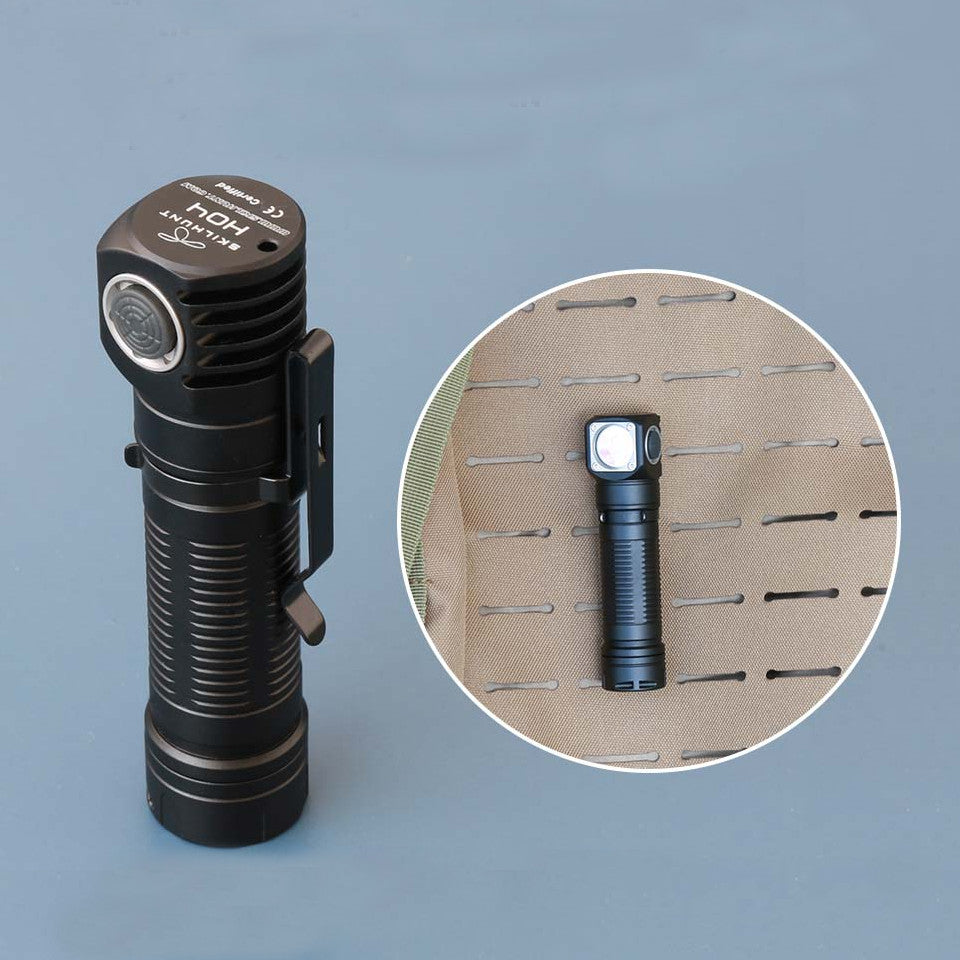 Skilhunt H04F XM-L2 1200lm Dual Group Modes Magnetic Headlight L-shape 18650 Flashlight