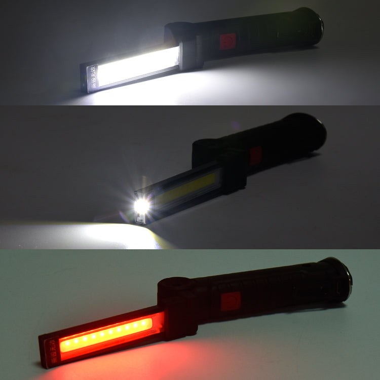 XANES 175B 360Degree Rotation USB Rechargeable COB+LED Emergency Worklight with Magnetic Tail Flashlight